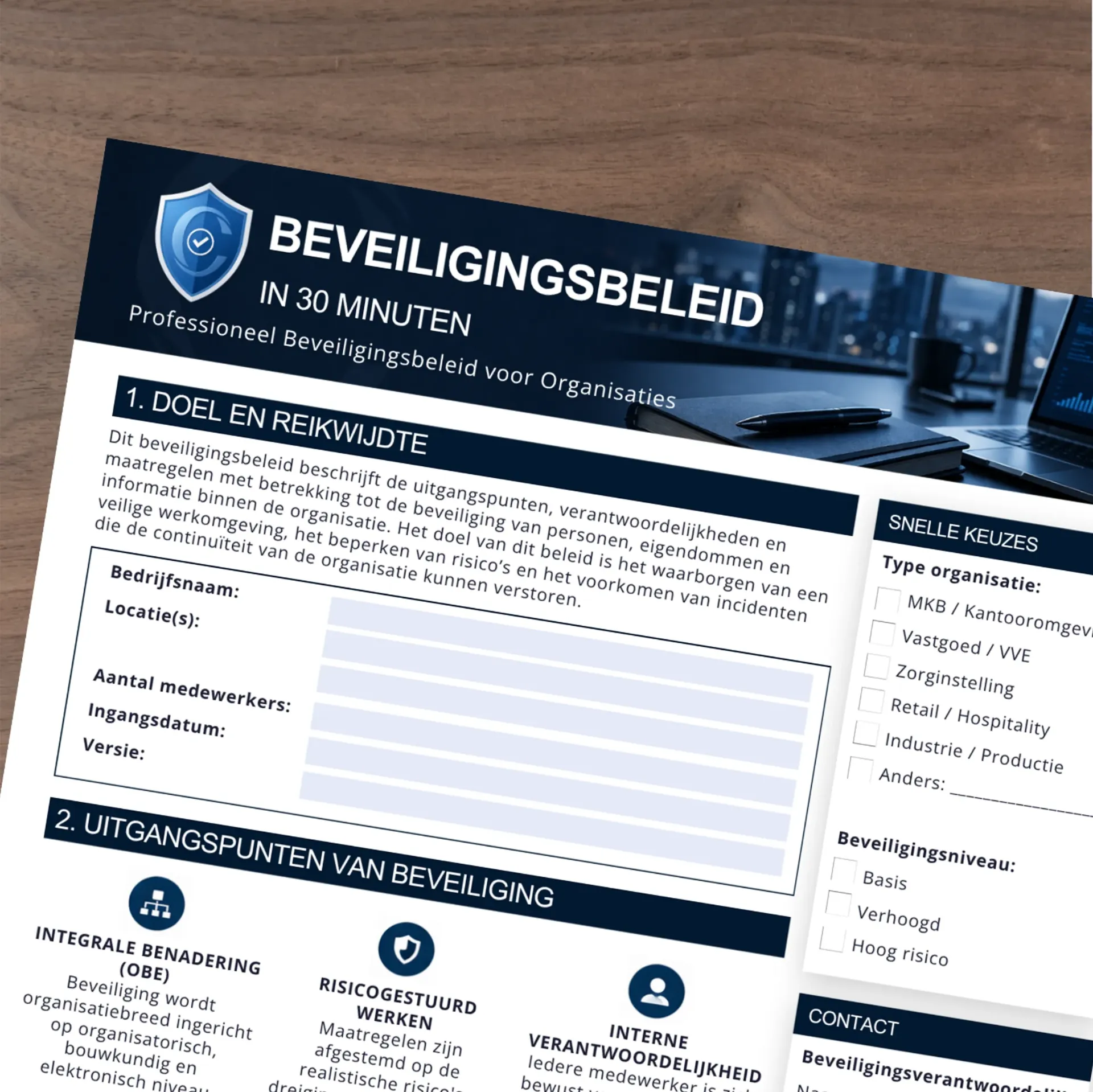 Beveiligingsbeleid in 30 minuten