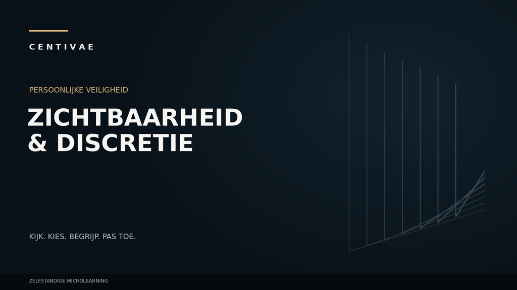 Zichtbaarheid en discretie in het dagelijks leven